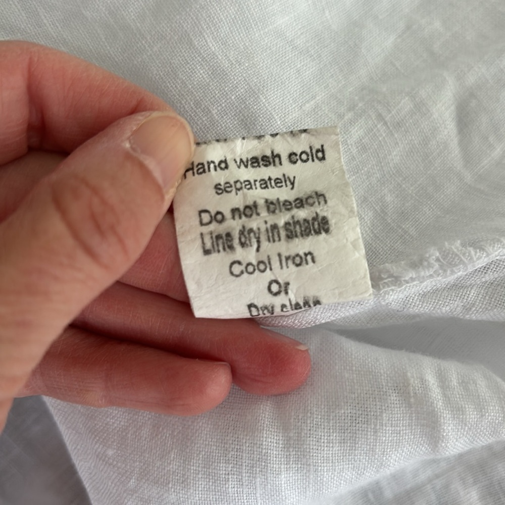 Valentina Naldi Linen and Eyelet Tunic White 2X - Picture 6 of 6